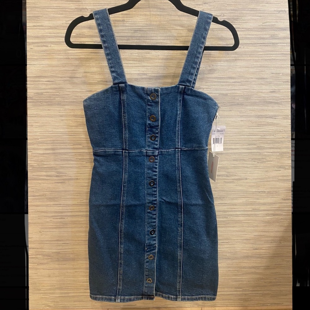 Good American denim dress NWT